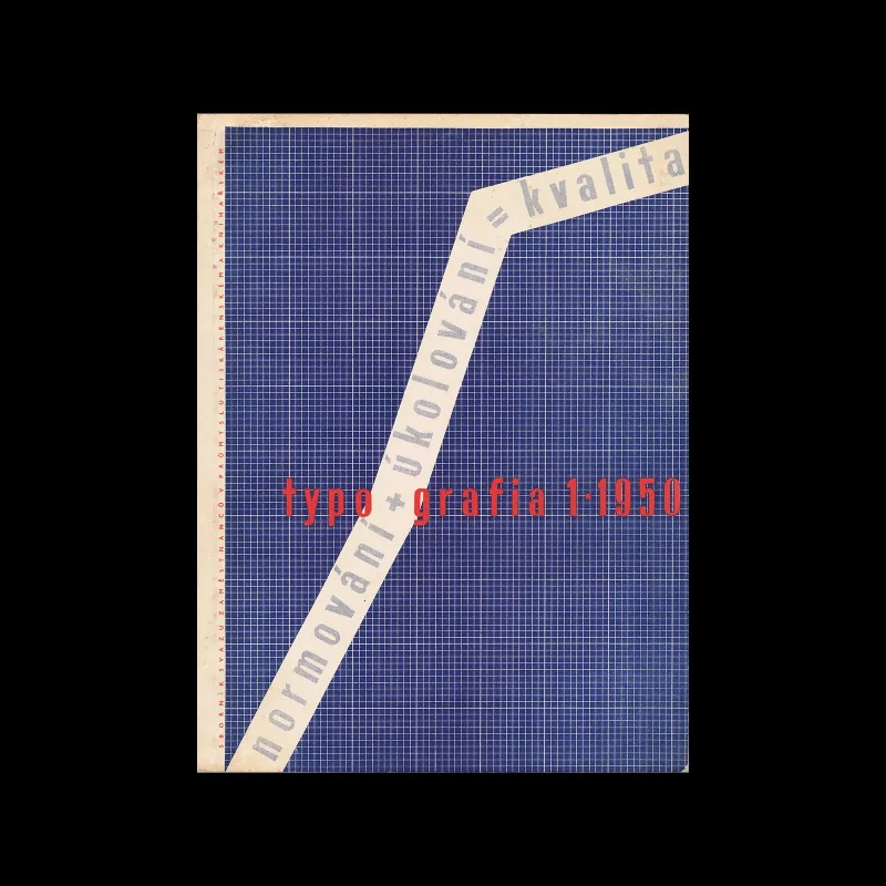 Typografia, ročník 53, 01, 1950. Cover design by Josef Hanzl