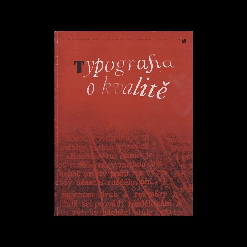 Typografia, ročník 53, 03, 1950. Cover design by Oldřich Hlavsa and Václav Siksta