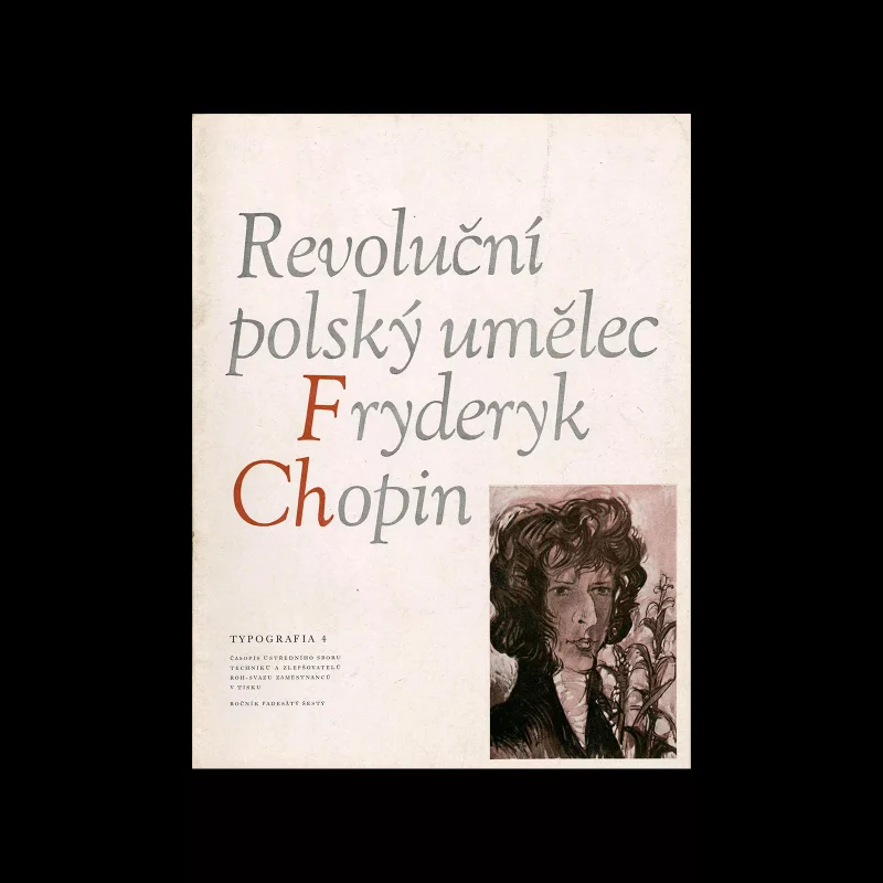 Typografia, ročník 56, 04, 1953. Cover design by Oldřich Hlavsa