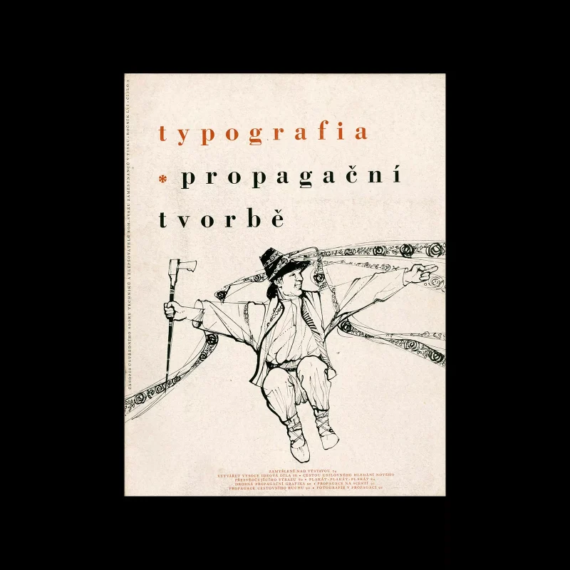 Typografia, ročník 56, 05, 1953. Cover design by Oldřich Hlavsa