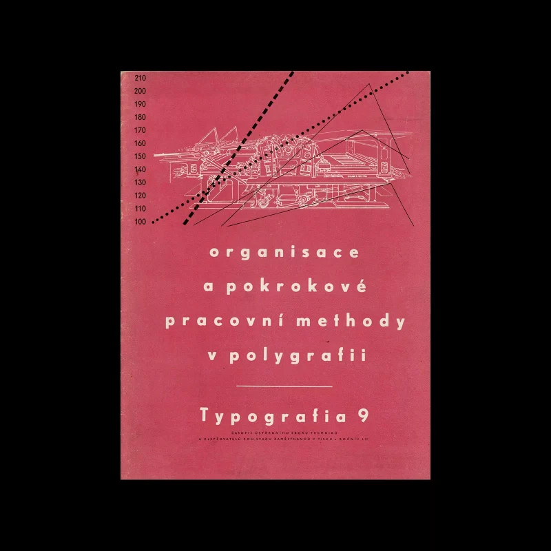Typografia, ročník 56, 09, 1953. Cover design by Oldřich Hlavsa