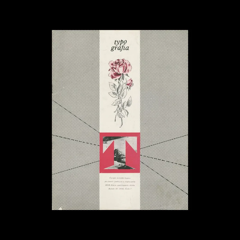 Typografia, ročník 59, 07, 1956. Cover design Václav Kouba