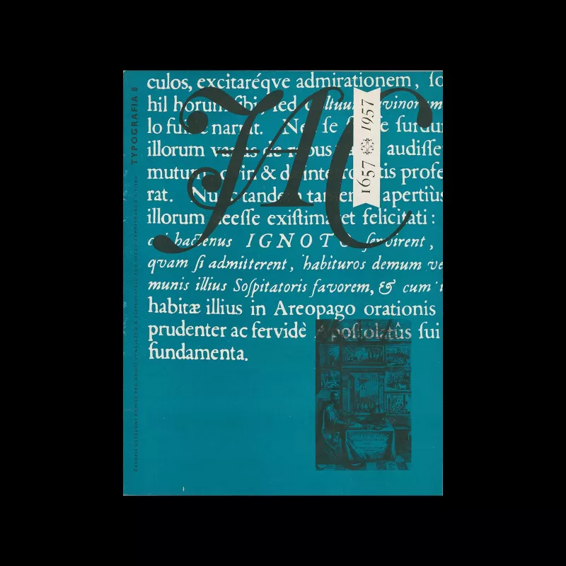 Typografia, ročník 59, 08, 1956. Cover design Oldřich Hlavsa