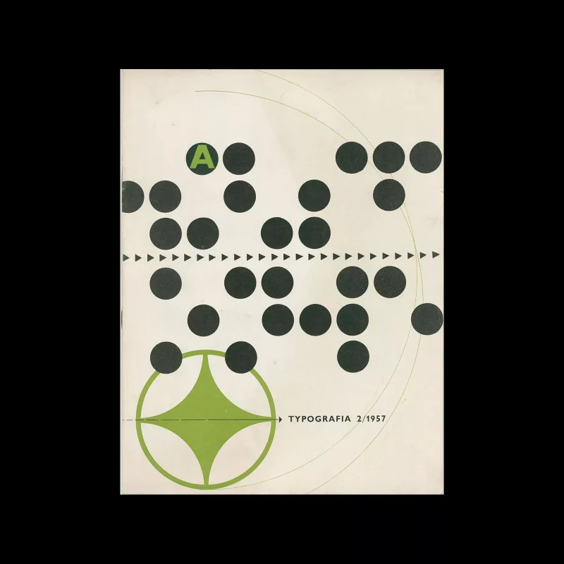 Typografia, ročník 60, 02, 1957. Cover design by Oldřich Hlavsa