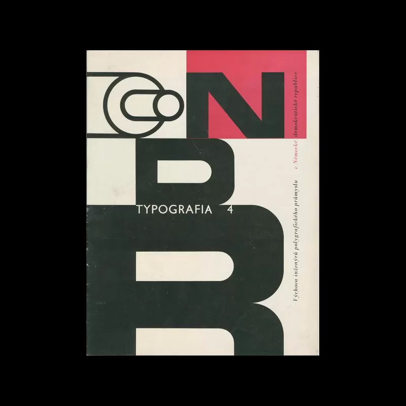 Typografia, ročník 60, 04, 1957. Cover design by Oldřich Hlavsa