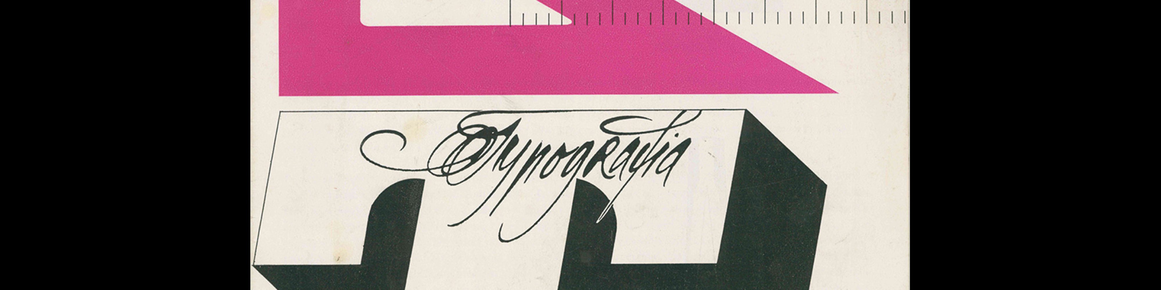 Typografia, ročník 60, 05, 1957. Cover design by Oldřich Hlavsa