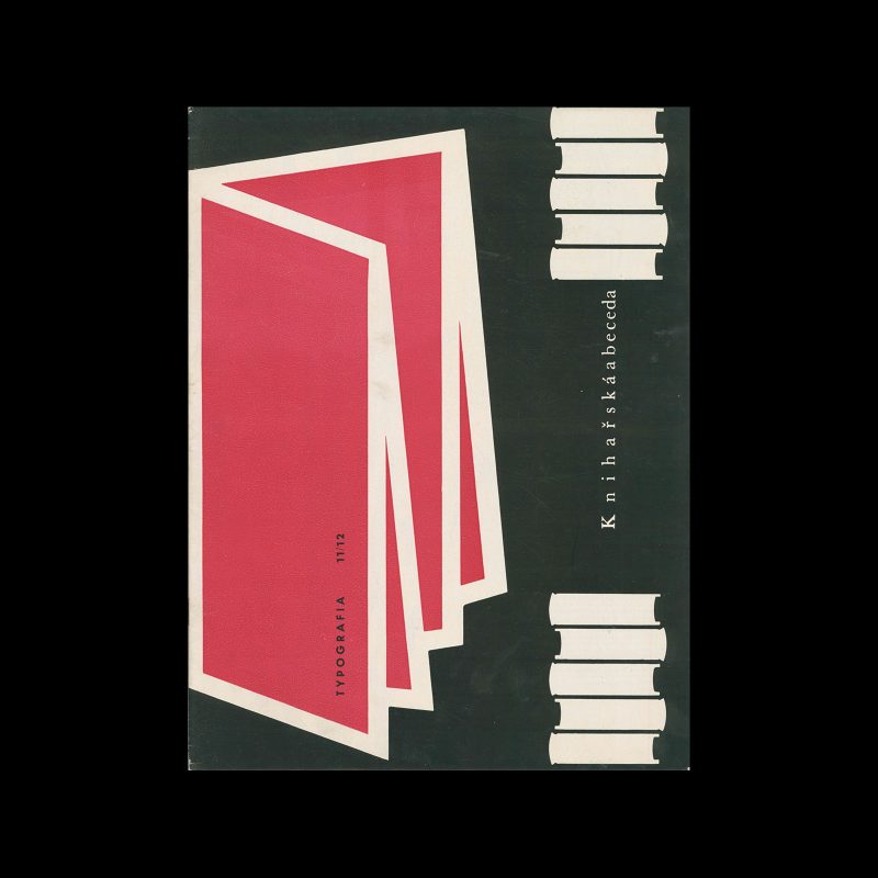 Typografia, ročník 60, 11-12, 1957. Cover design by Oldřich Hlavsa