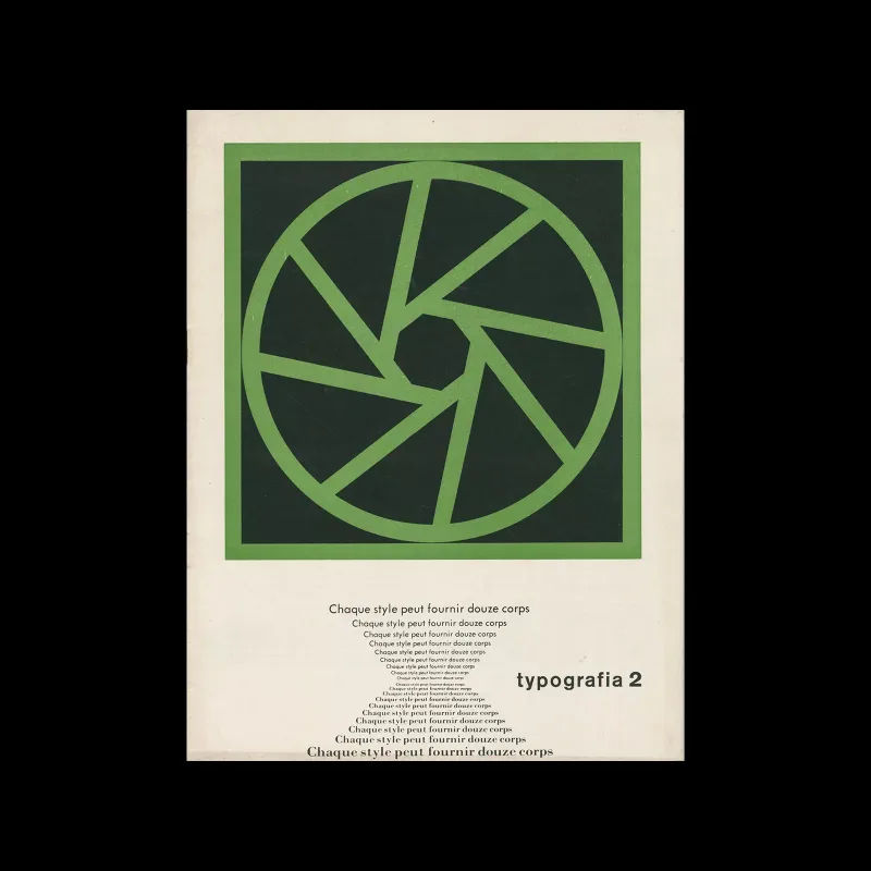 Typografia, ročník 61, 02, 1958. Cover design by Oldřich Hlavsa