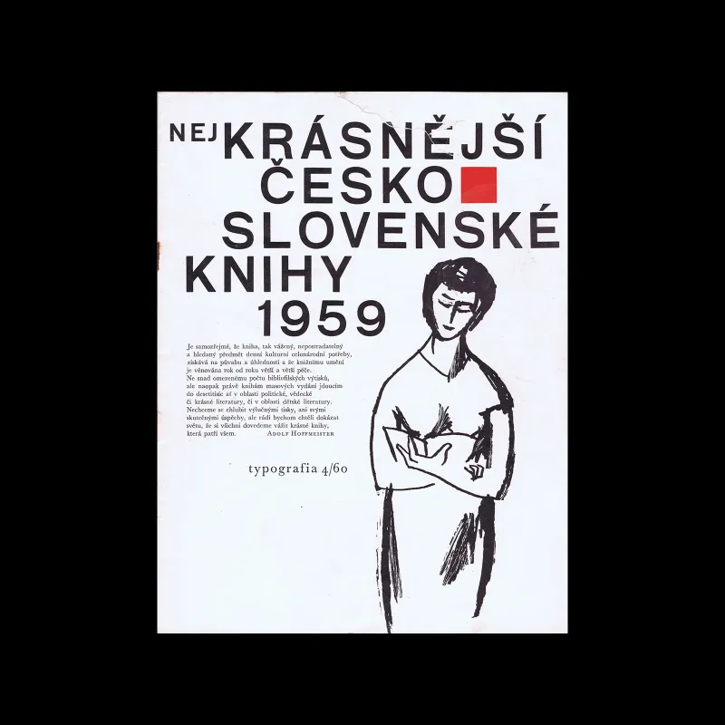 Typografia, ročník 63, 04, 1960. Cover design by Oldřich Hlavsa