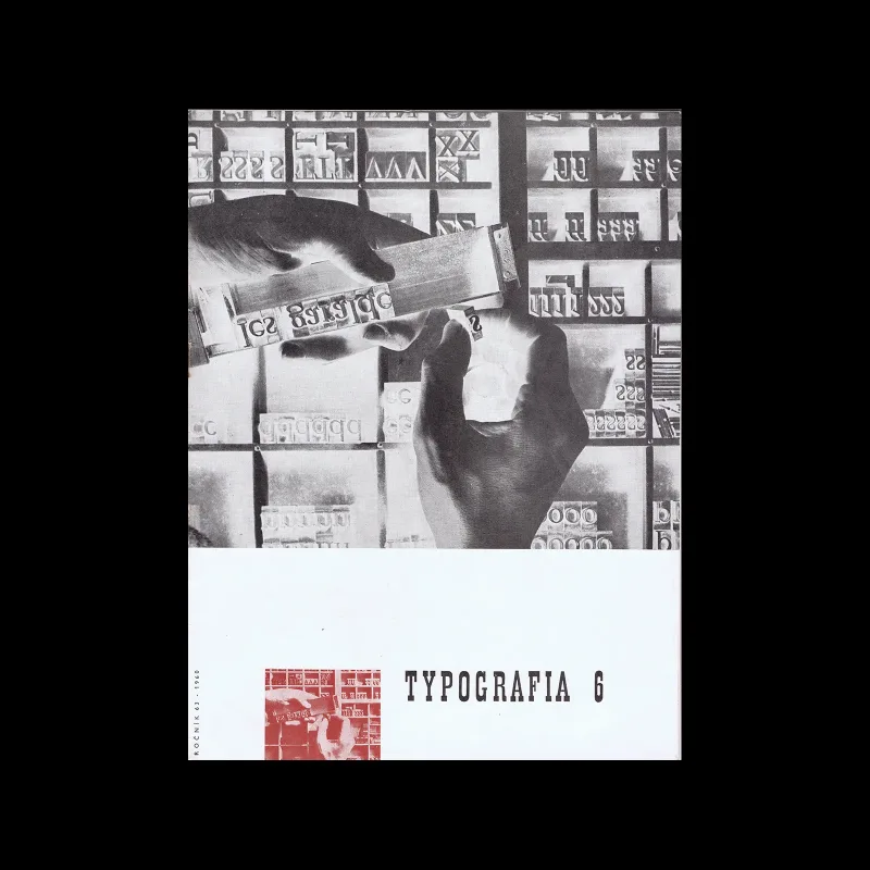Typografia, ročník 63, 06, 1960. Cover design by Jindra Vichnar