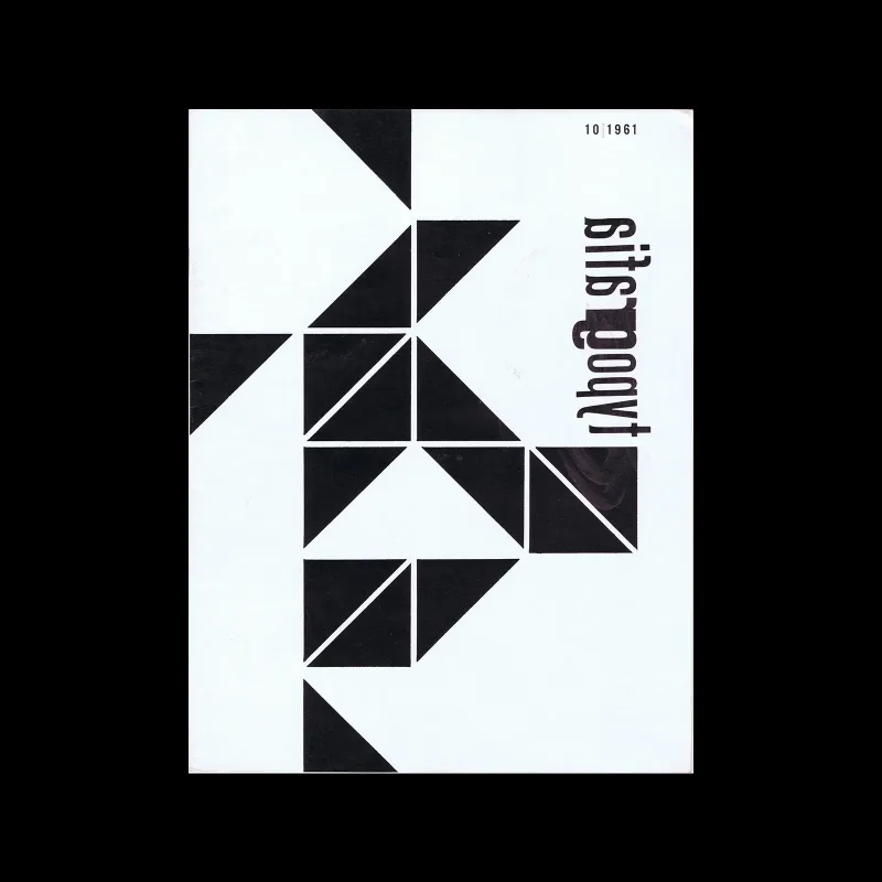 Typografia, ročník 64, 10, 1961. Cover design by Oldřich Hlavsa