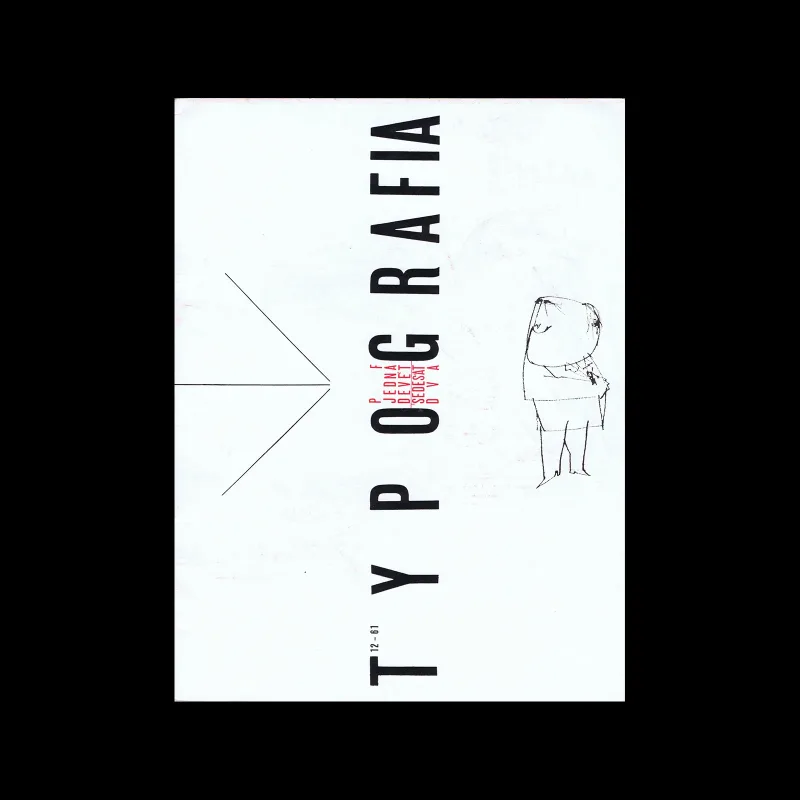 Typografia, ročník 64, 12, 1961. Cover design by Oldřich Hlavsa