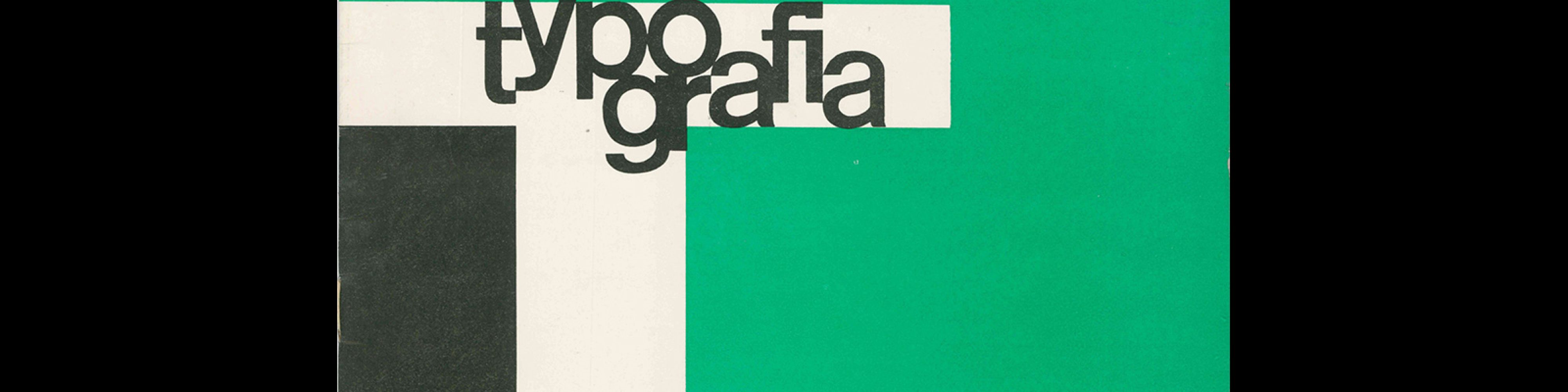 Typografia, ročník 66, 02, 1963. Cover design by Antonín Ernest