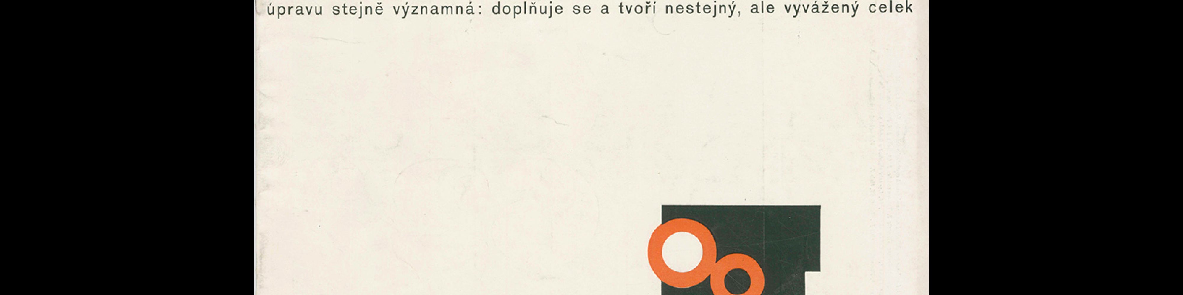 Typografia, ročník 66, 08, 1963. Cover design by Miroslav Nekys