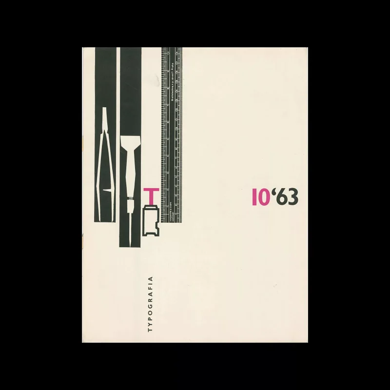Typografia, ročník 66, 10, 1963. Cover by Bohuslav Blažej.