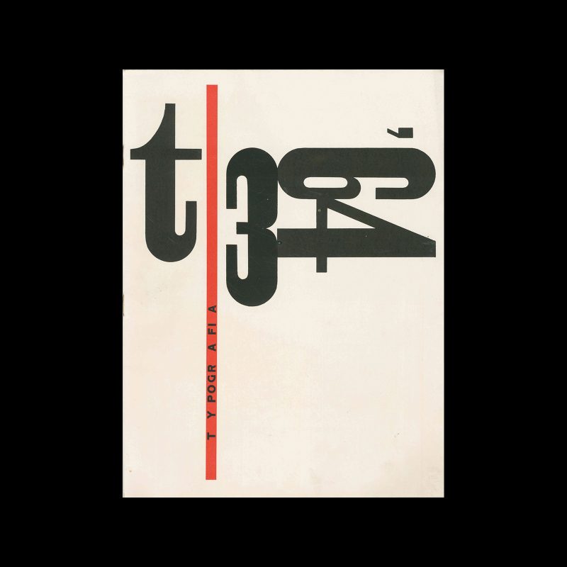 Typografia, ročník 67, 03, 1964. Cover design by Oldřich Hlavsa