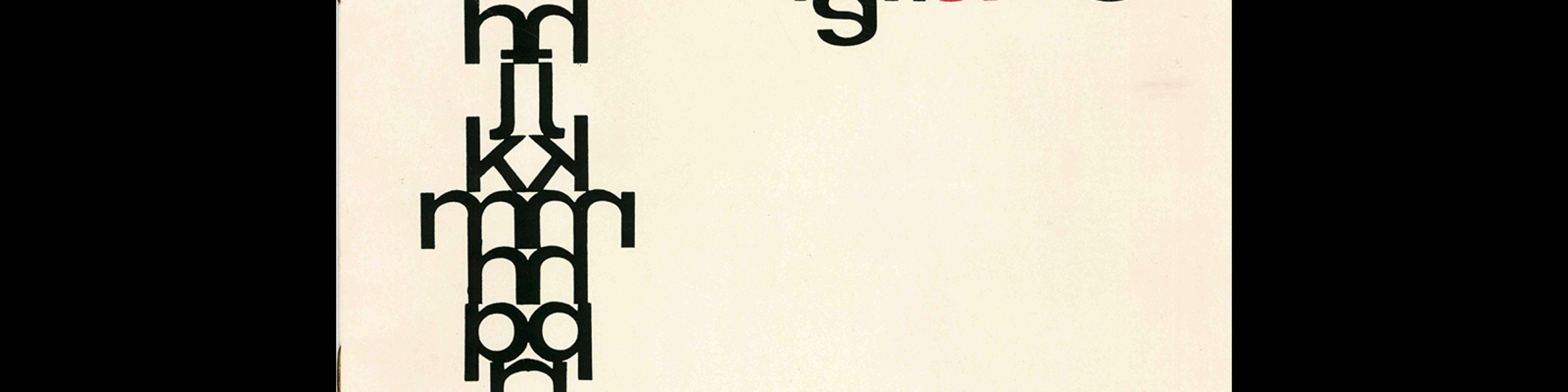 Typografia, ročník 67, 06, 1964. Cover design by Josef Blažej