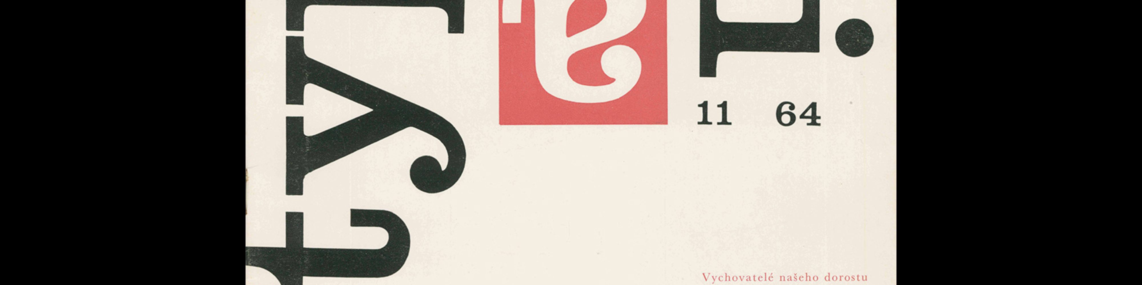 Typografia, ročník 67, 11, 1964. Cover design by Vladislav Najbrt