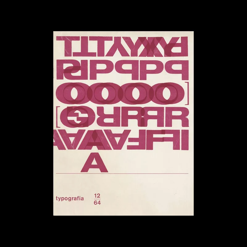 Typografia, ročník 67, 12, 1964. Cover design by Oldřich Hlavsa