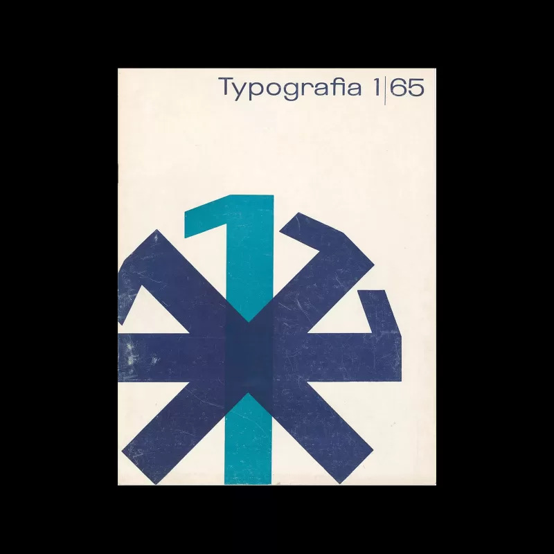 Typografia, ročník 68, 01, 1965. Cover design by Vladislav Najbrt