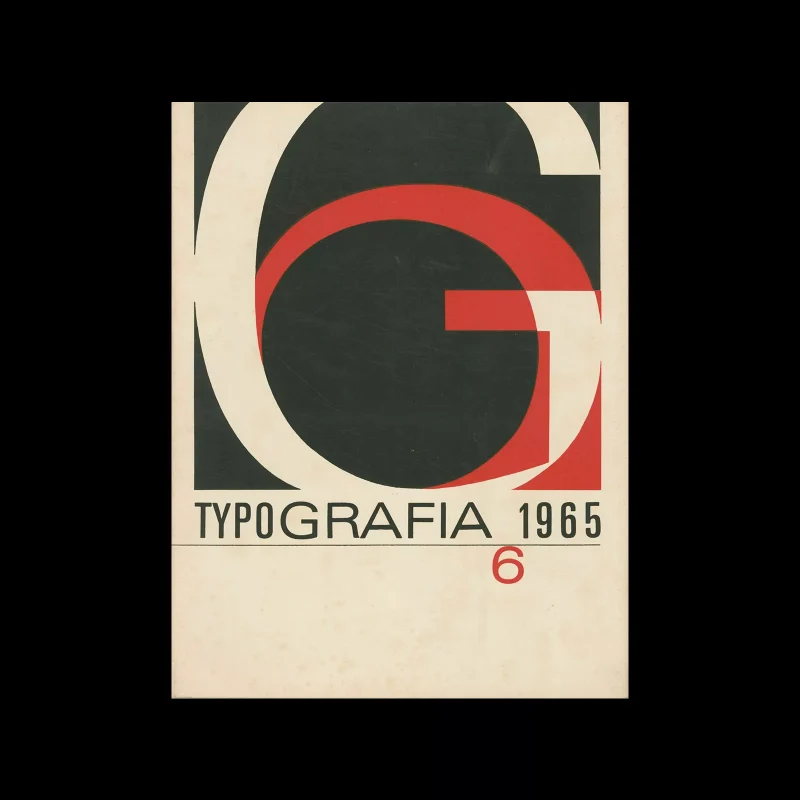 Typografia, ročník 68, 06, 1965. Cover design by Bohuslav Blažej.