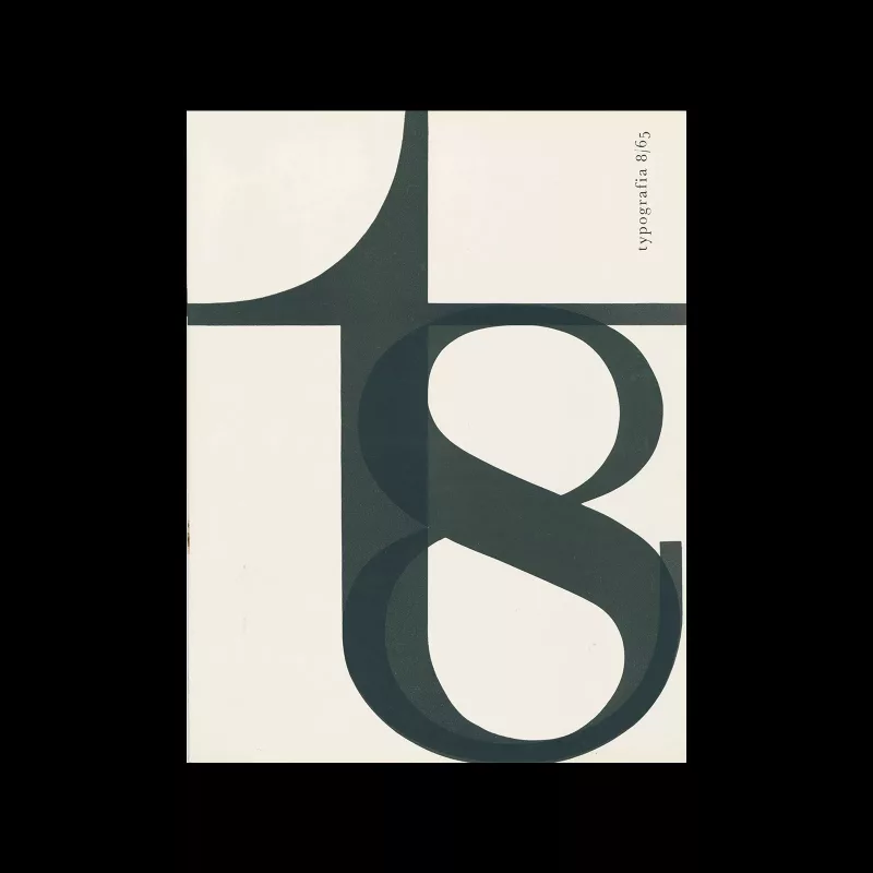 Typografia, ročník 68, 08, 1965. Cover design by Vladislav Najbrt