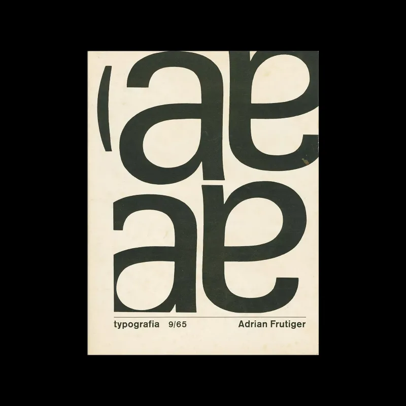 Typografia, ročník 68, 09, 1965. Cover design by Oldřich Hlavsa.