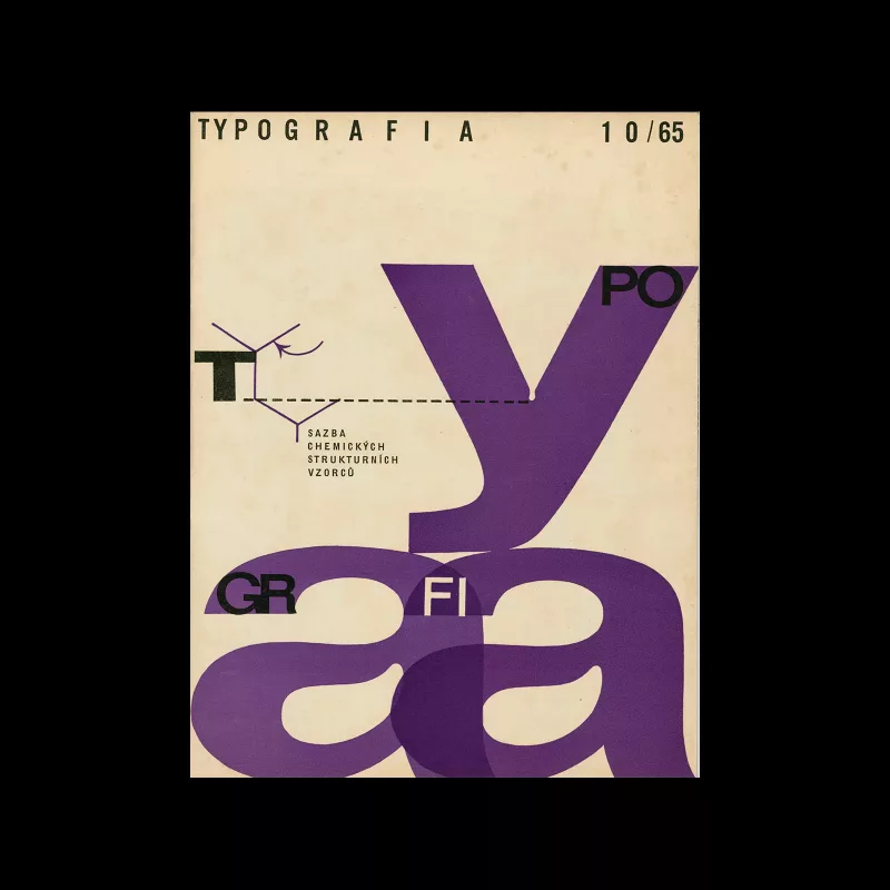 Typografia, ročník 68, 10, 1965. Cover design by Antonín Ernest