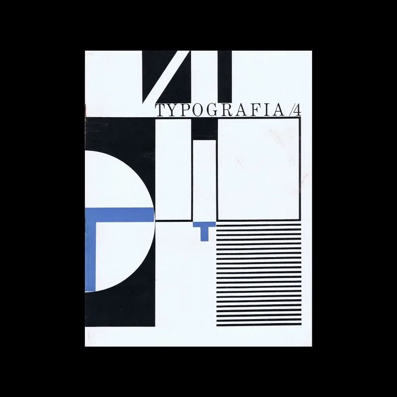 Typografia, ročník 69, 04, 1966. Cover design by Bohuslav Blažej. Inner pages designed by Antonín Ernest