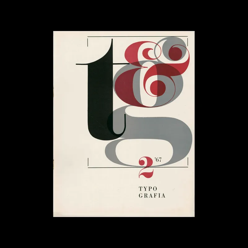Typografia, ročník 70, 02, 1967. Cover design by Bohuslav Blažej