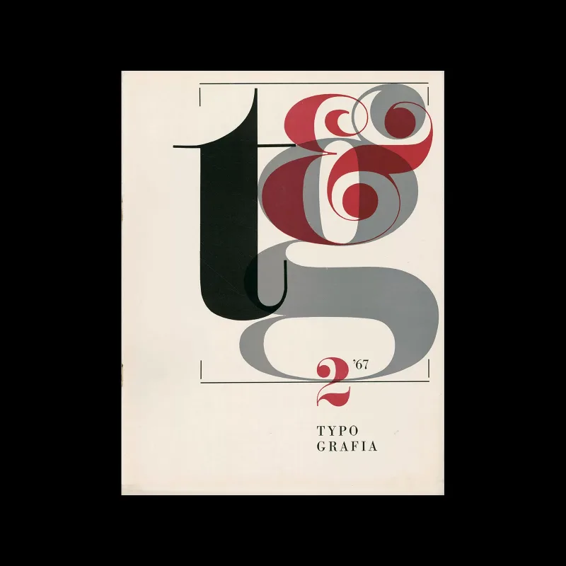Typografia, ročník 70, 02, 1967. Cover design by Bohuslav Blažej