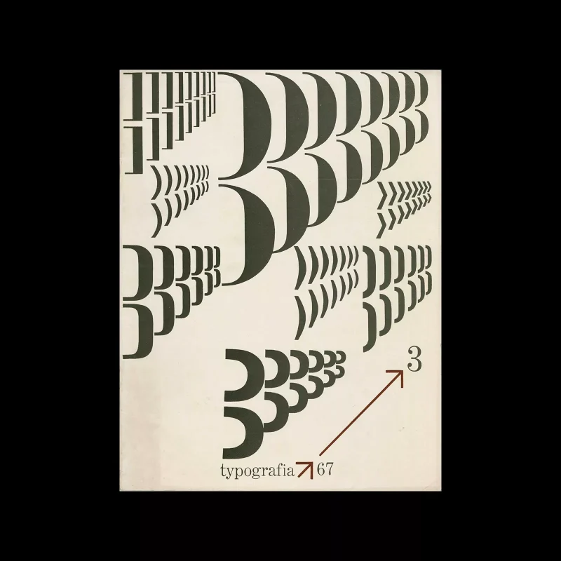 Typografia, ročník 70, 03, 1967. Cover design by Jiří Rathouský