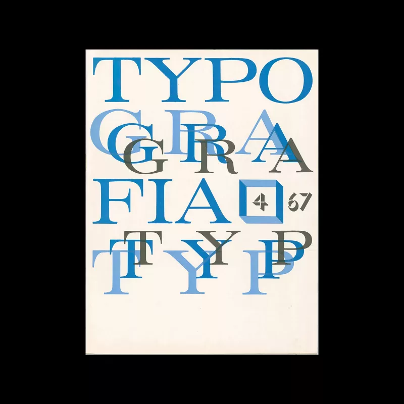 Typografia, ročník 70, 04, 1967. Cover design by Luděk Rohlík