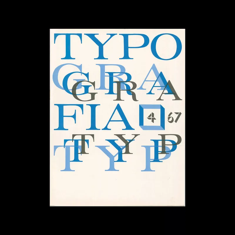 Typografia, ročník 70, 04, 1967. Cover design by Luděk Rohlík