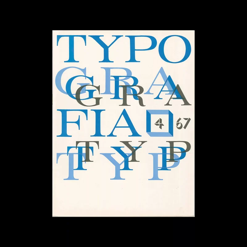 Typografia, ročník 70, 04, 1967. Cover design by Luděk Rohlík