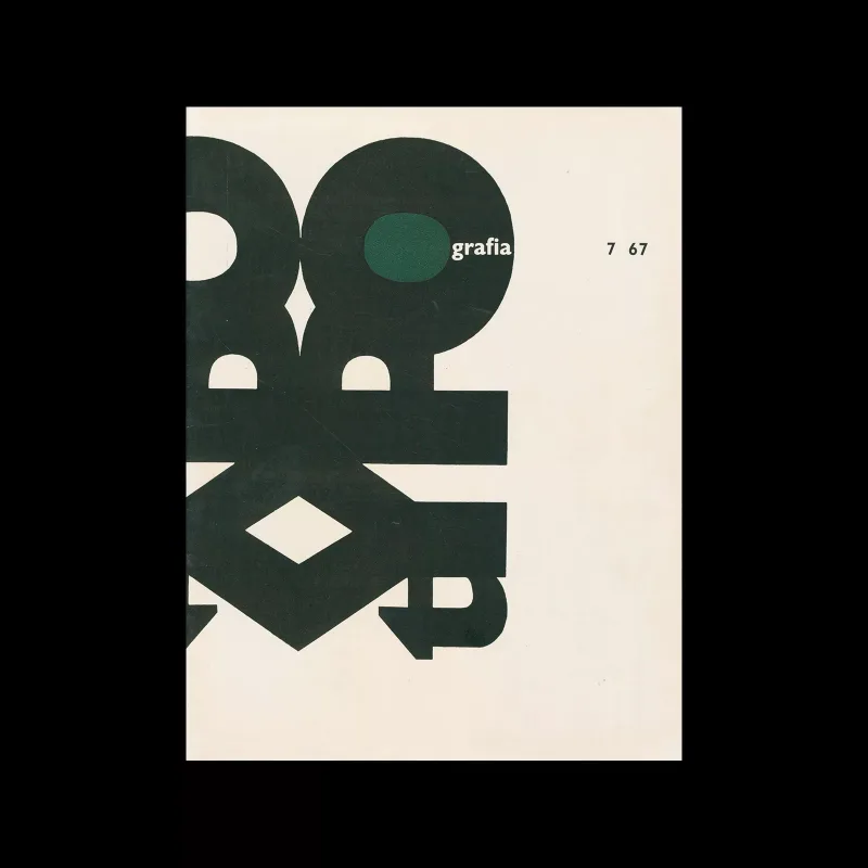 Typografia, ročník 70, 07, 1967. Cover design by Miroslav Nekys