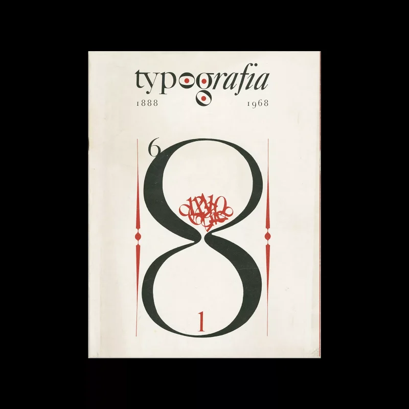 Typografia, ročník 71, 01, 1968. Cover design by Jiří Rathouský