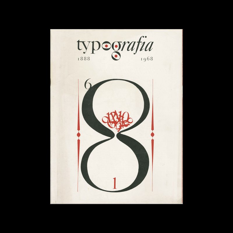 Typografia, ročník 71, 01, 1968. Cover design by Jiří Rathouský