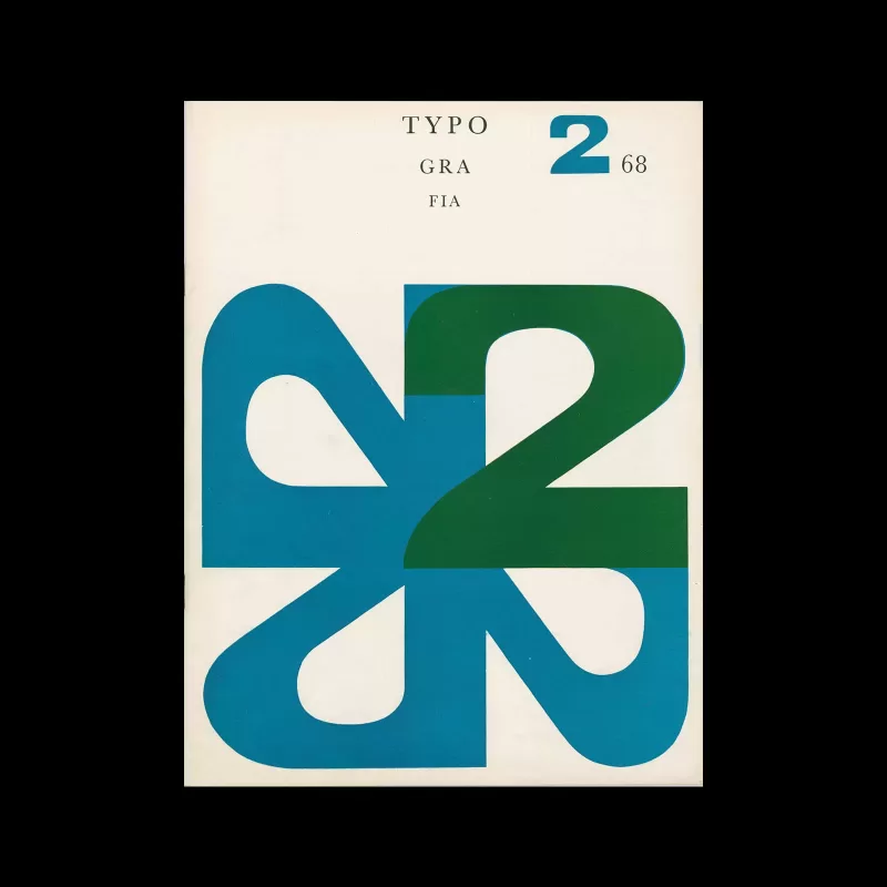 Typografia, ročník 71, 02, 1968. Cover design by Václav Kucera