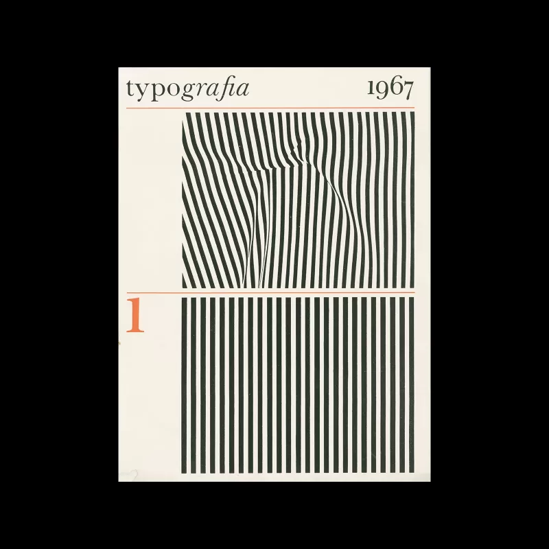 Typografia, ročník 70, 01, 1967. Cover design by Jaromir Valoušek