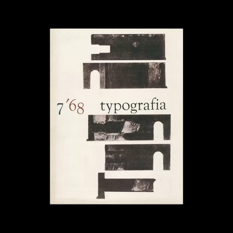 Typografia, ročník 71, 07, 1968. Cover design by Roman Rogl