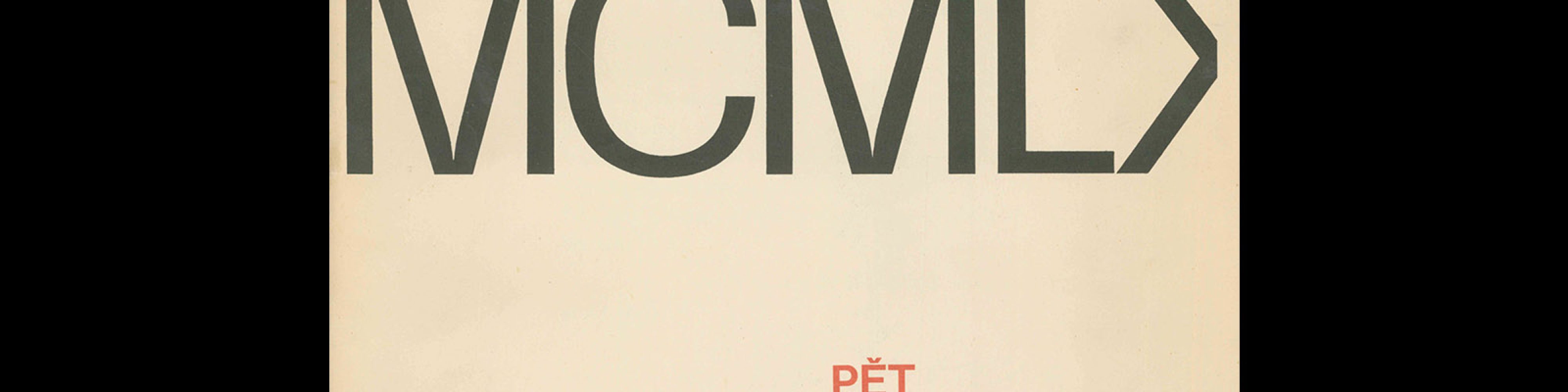 Typografia, ročník 71, 09, 1968. Cover design by Jiří Rathouský