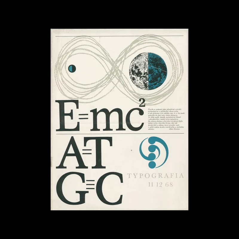 Typografia, ročník 71, 11-12, 1968. Cover design by Jiří Rathouský