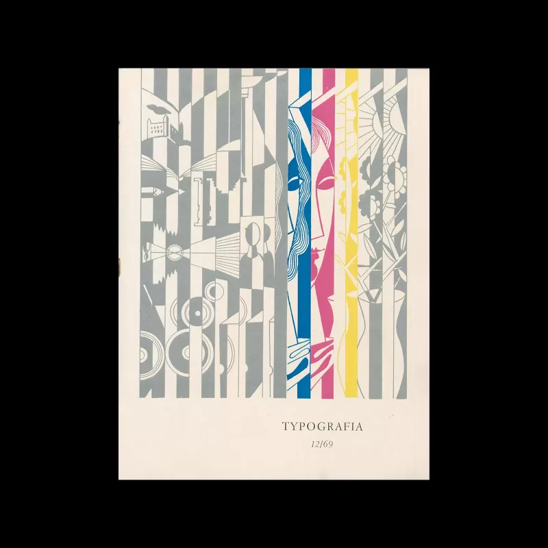 Typografia, ročník 72, 12, 1969. Cover design by Juraj Deák