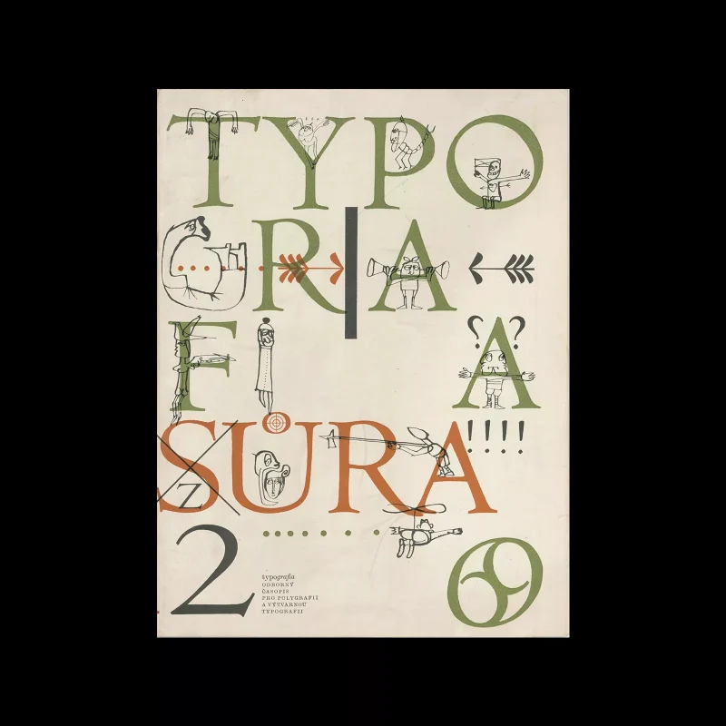 Typografia, ročník 72, 2, 1969. Cover design by Jiří Rathouský and Vladimir Tesar