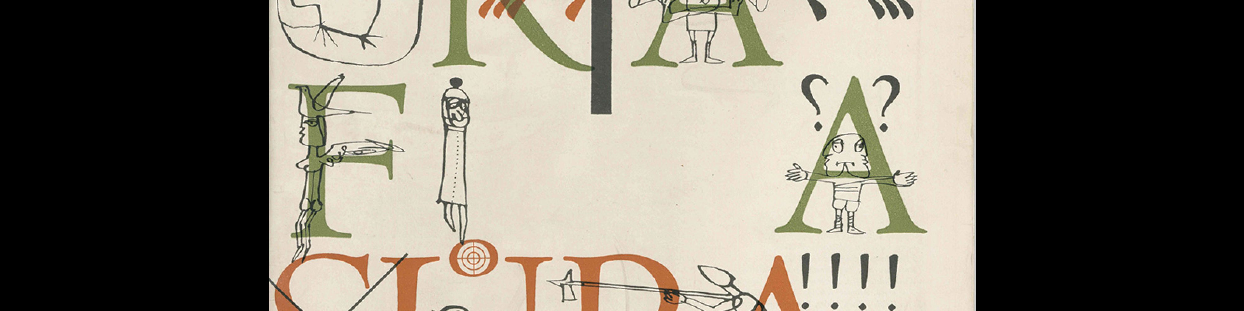 Typografia, ročník 72, 2, 1969. Cover design by Jiří Rathouský and Vladimir Tesar