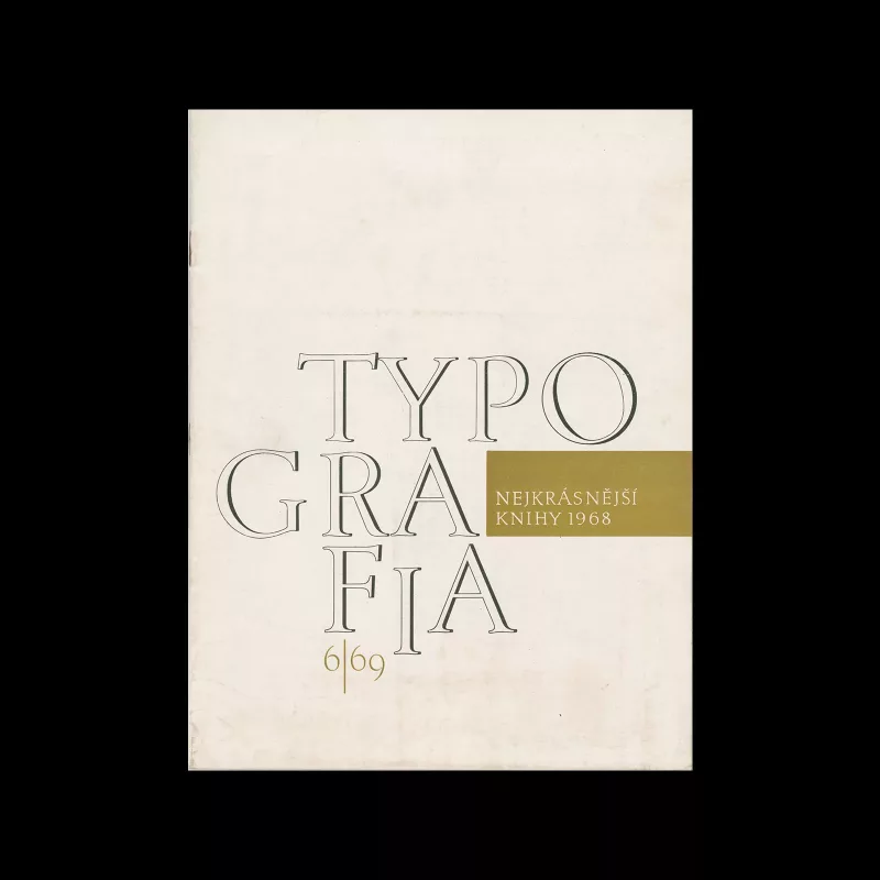 Typografia, ročník 72, 6, 1969. Cover design by Milan Hegar