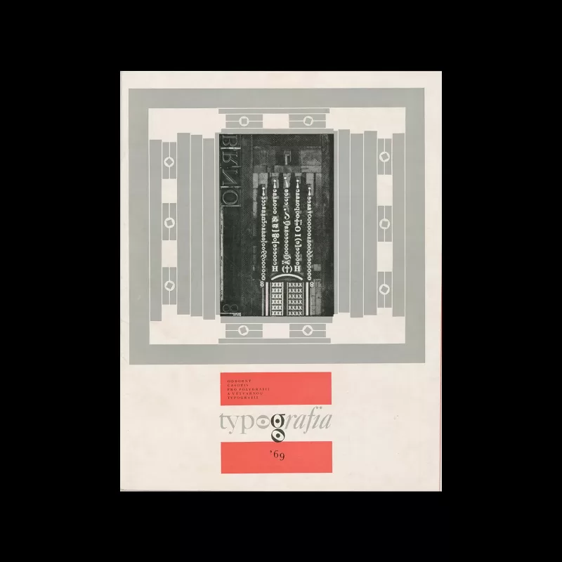Typografia, ročník 72, 8, 1969. Cover design by Josef Zavtel