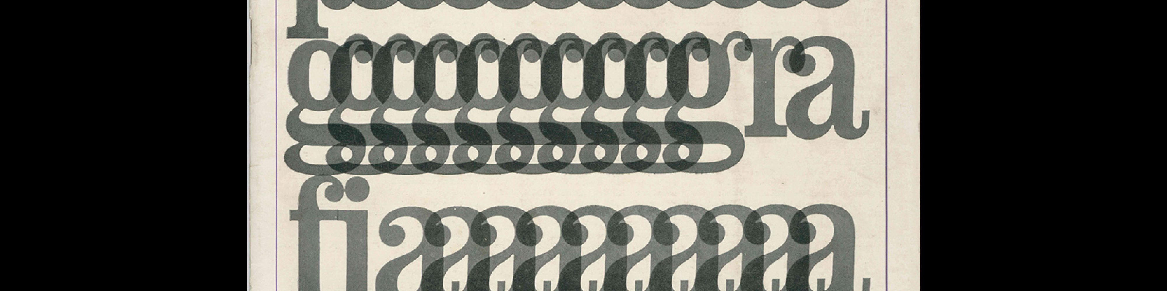 Typografia, ročník 74, 7, 1971. Cover design by Bohuslav Blažej