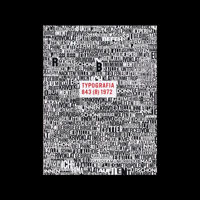 Typografia, ročník 75, 08, 1972. Karel Trinkewitz (Cover) / František Fantyš (Inners)